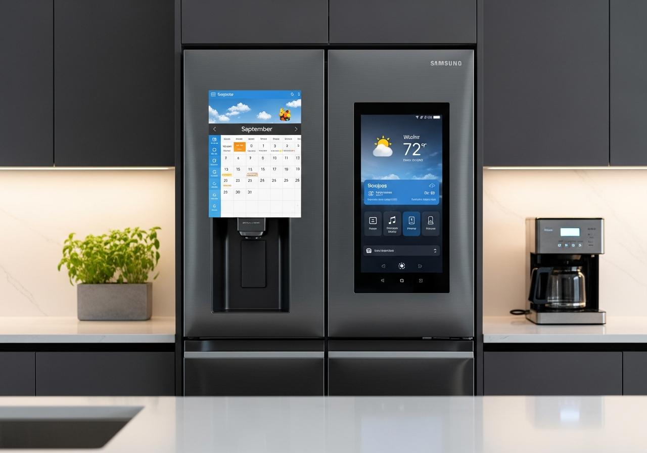 Samsung Family Hub touch screen